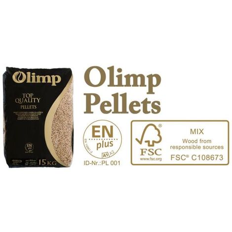 Olimp Holzpellets 6mm ENplus-A1, 65 x 15kg Palette